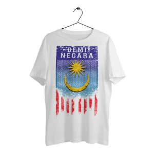 T-Shirt Rasmi DEMI NEGARA Cotton Casual Crew Neck