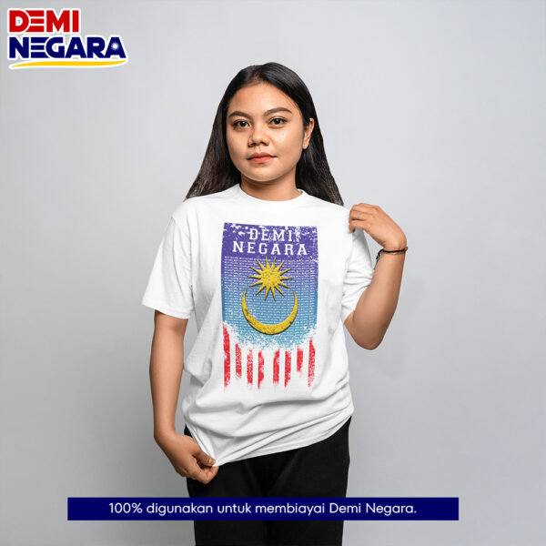 T-Shirt Rasmi DEMI NEGARA Cotton Casual Crew Neck - Image 4