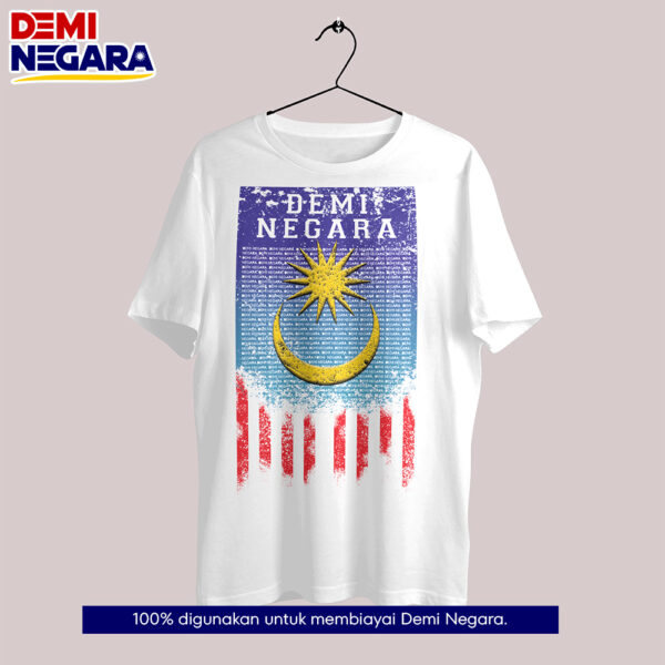 T-Shirt Rasmi DEMI NEGARA Cotton Casual Crew Neck - Image 5