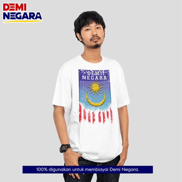 T-Shirt Rasmi DEMI NEGARA Cotton Casual Crew Neck - Image 6